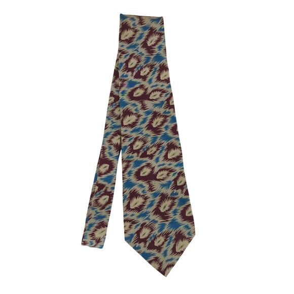 Vintage Woodward All Silk Tie Men's Pattern Burgundy Maroon‎ 100% - Picture 1 of 4